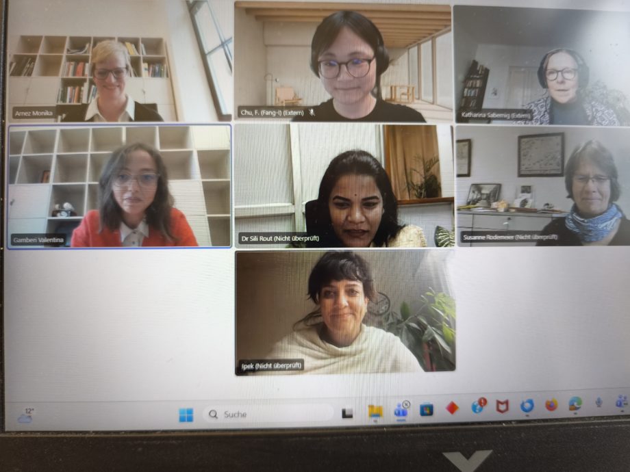 Screenshot of the participants to the first day of workshop
