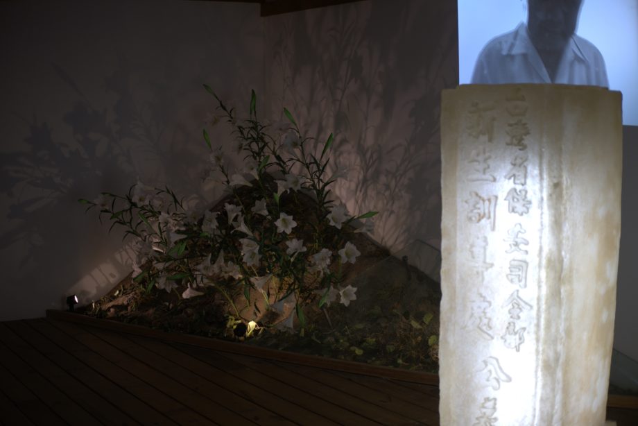 The recreated part of the prison cemetery in the museum’s corner